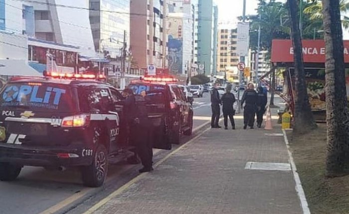 Polícia durante ocorrência