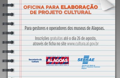 Secult abre inscrições para oficina de elaboração de projetos