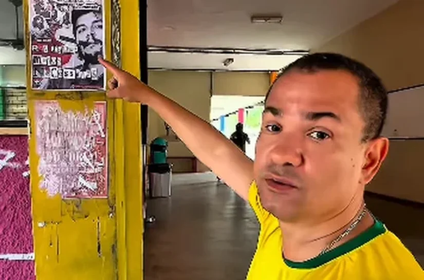Flávio da Federal publica vídeo sobre suposta invasão em bloco da Ufal