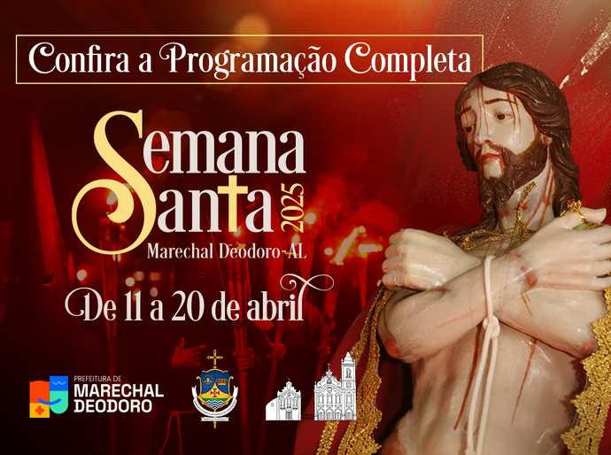 Semana Santa de Marechal Deodoro: confira a programação completa