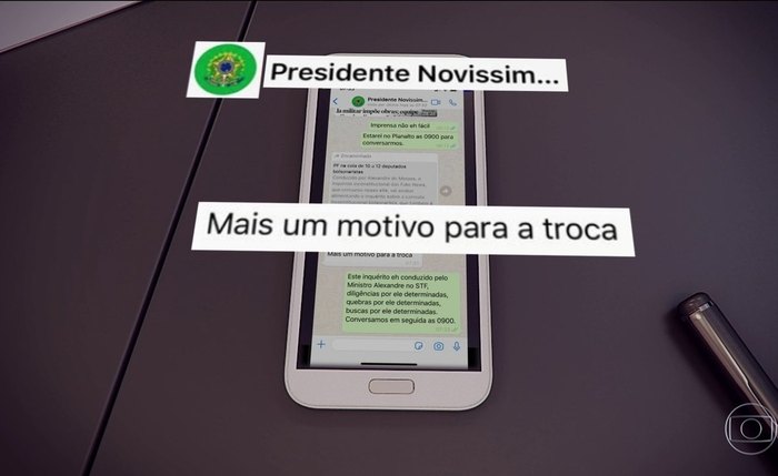 Conversa entre Moro e Bolsonaro