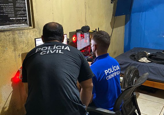 Polícia prende em flagrante homem por armazenar pornografia infantil em Maceió