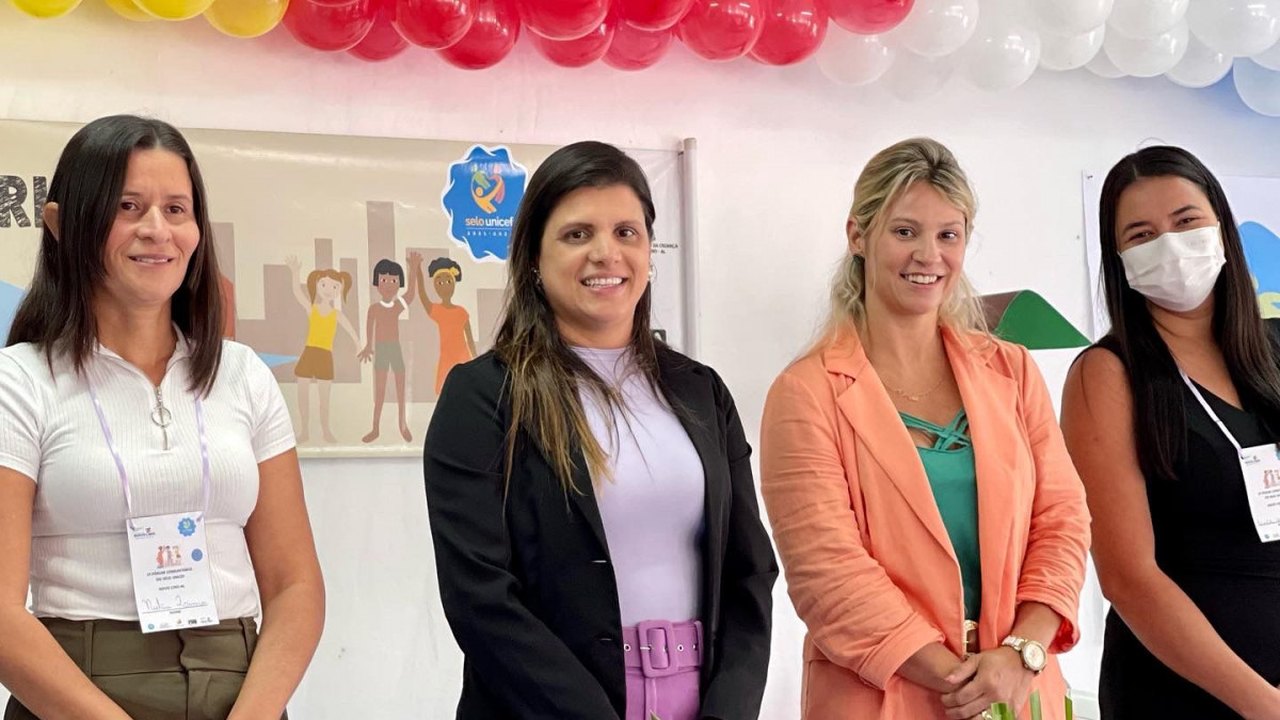 Prefeita Marcela Gomes participa do I Fórum do Selo Unicef em Novo Lino
