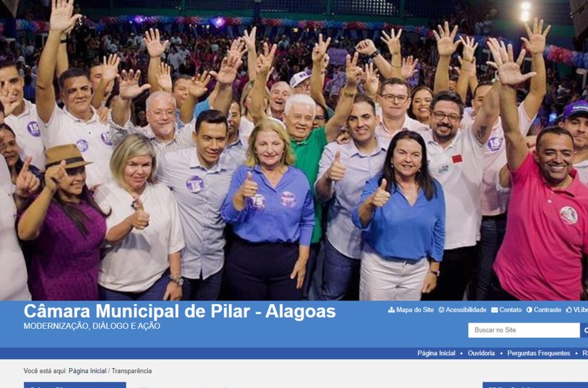 Câmara Municipal de Pilar esconde informações públicas