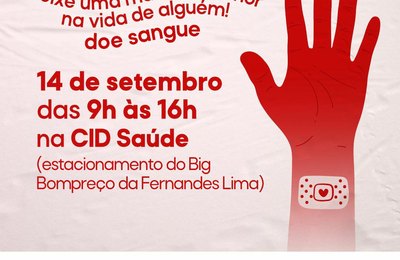 Clínica em saúde promove ação para estimular doação de sangue em Alagoas 