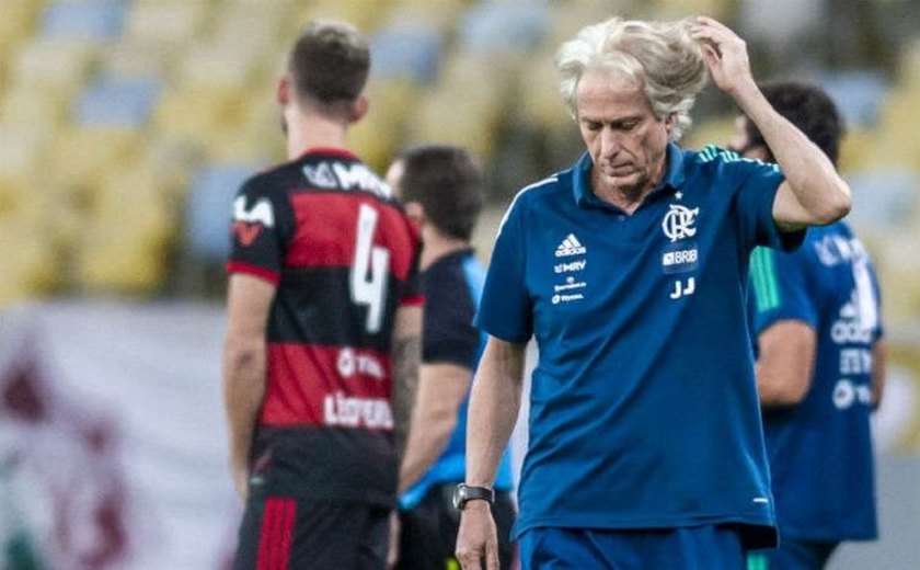 Jorge Jesus valoriza vitória do Flamengo e reclama de expulsão de Gabriel