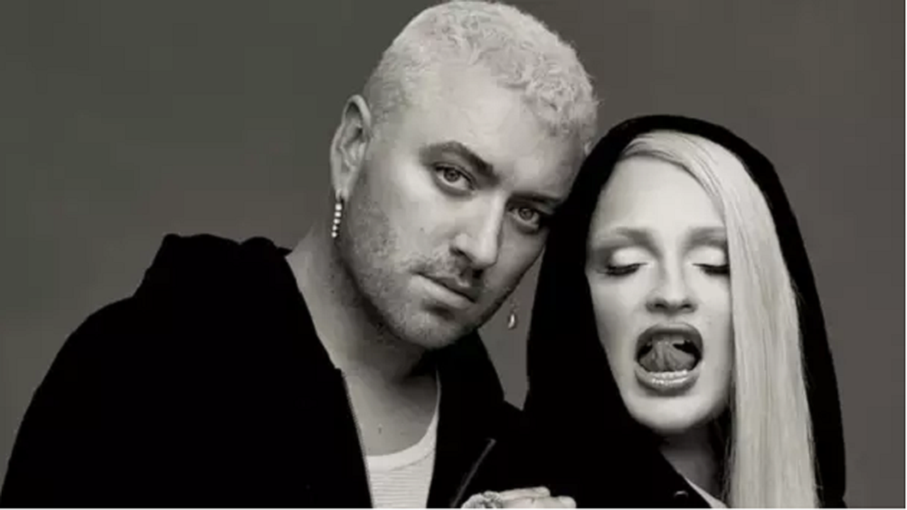 Sam Smith festeja faixa lançada com alemã Kim Petras