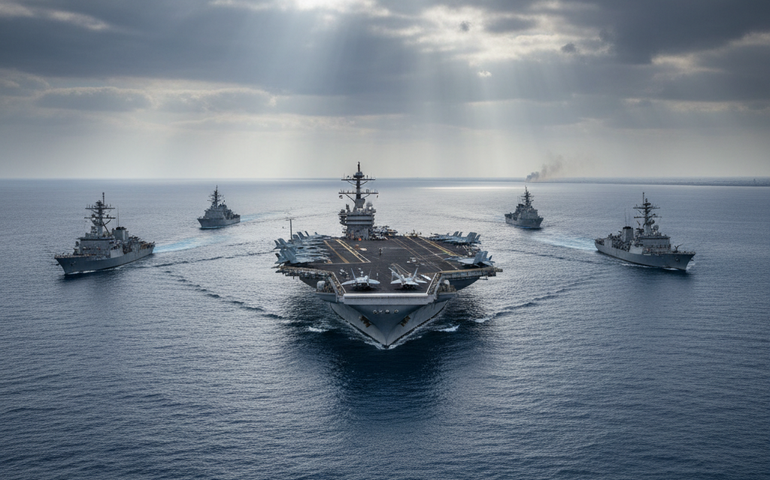 Trump reafirma envio de frota naval ao Oriente Médio e mantém pressão sobre Irã