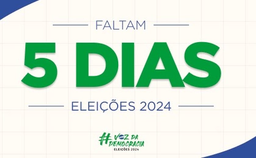 Faltam 05 dias: a partir de hoje (1º), eleitor  só pode ser preso em algumas situações