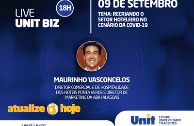 Live Unit Biz vai abordar retomada do setor hoteleiro no cenário da pandemia