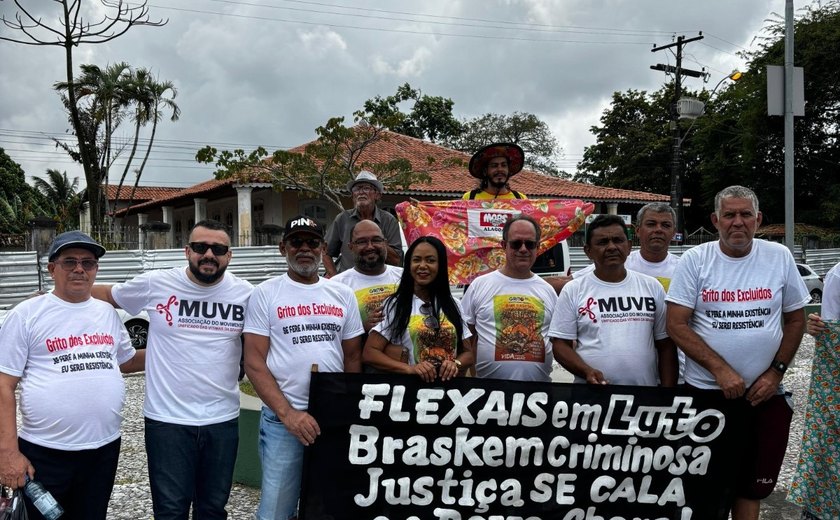 Movimento das Vítimas da Braskem realiza ato nesta sexta-feira, durante cúpula do G20 em Maceió