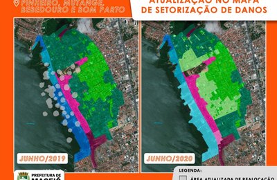Mapa de Setorização é atualizado e amplia área de realocação