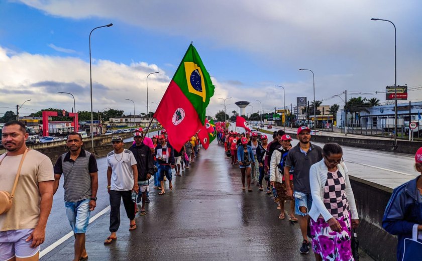 Marcha com 2 mil Sem Terra chega na manhã de hoje (08) em Maceió