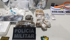 5kg de drogas / Foto: Reprodução: Foto SSP