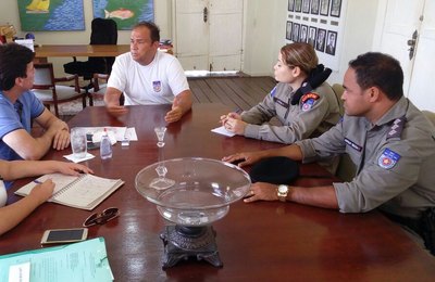 Município e 11º BPM discutem segurança para o final de semana do Bom Jesus de Penedo