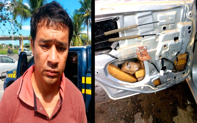 DRN e PRF prendem homem com 10 quilos de drogas