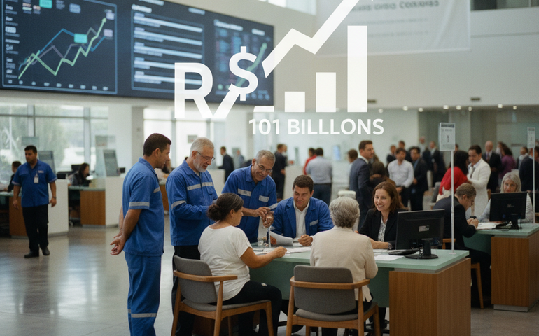 Crédito do Trabalhador ultrapassa R$ 101 bilhões em contratos firmados