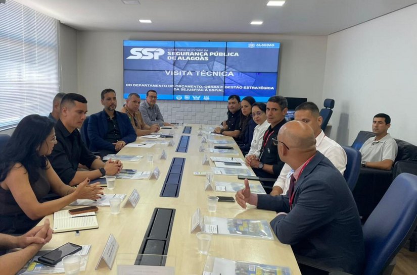 Comitiva do Acre conhece boas práticas na área de infraestrutura da segurança pública de Alagoas