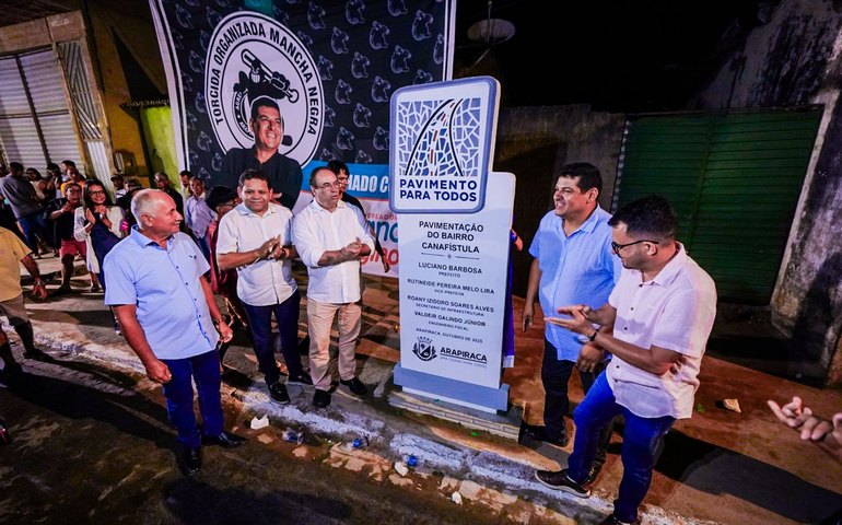 Luciano entrega escola, ginásio, CRAS, UBS, praça, iluminação em LED e agora 12 ruas pavimentadas em Canafístula