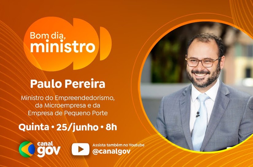 Paulo Pereira detalha expansão do Contrata+Brasil e renegociação de dívidas para MEIs no “Bom Dia, Ministro”