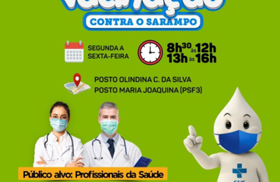 Secretaria de Saúde de Novo Lino inicia vacinação contra sarampo e Influenza  