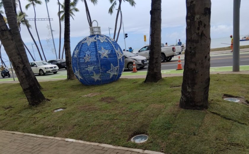 Autarquia de Limpeza Urbana revitaliza de canteiro da Avenida Silvio Viana