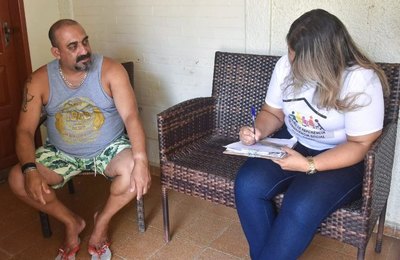 Levantamento populacional segue no bairro do Pinheiro