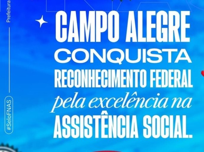 Prefeitura de Campo Alegre recebe Selo FNAS por excelência na gestão da assistência social