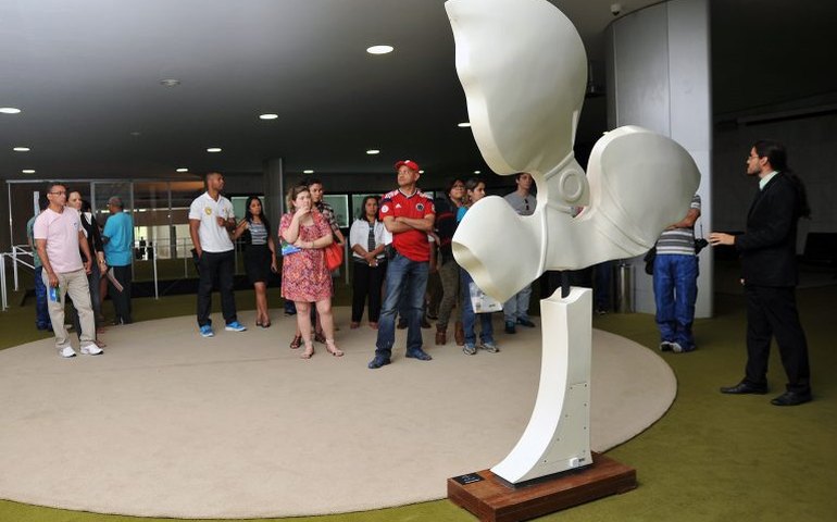 Visitas guiadas ao Palácio do Congresso Nacional ficam restritas à Câmara neste fim de semana