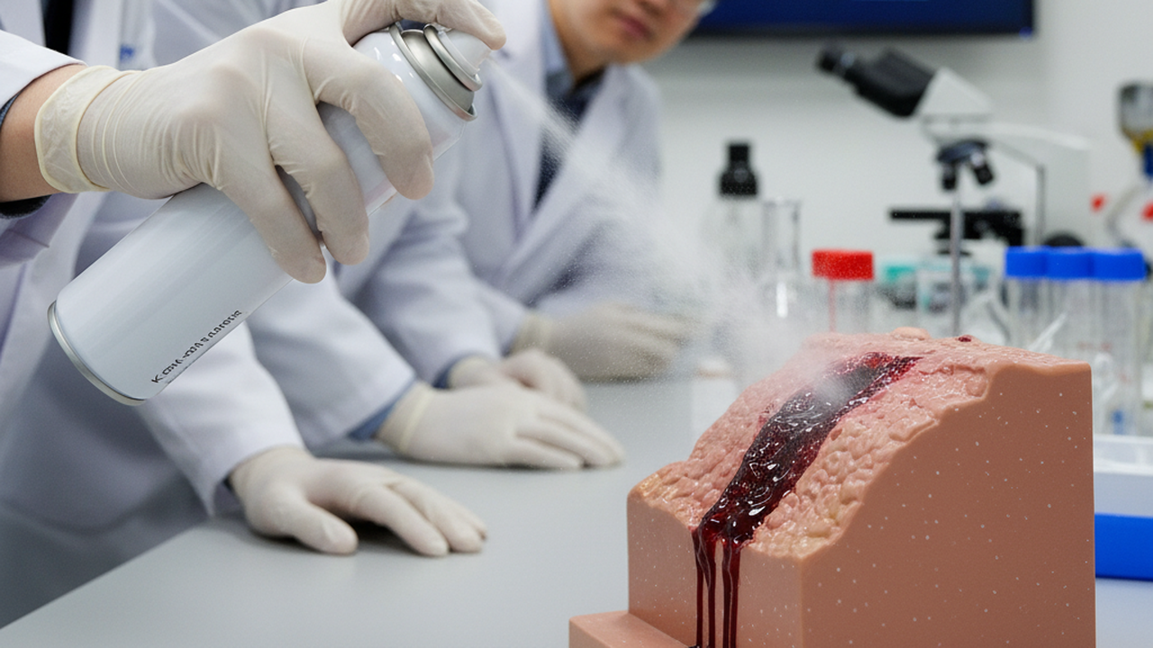 Cientistas sul-coreanos criam spray que estanca hemorragias em menos de um segundo