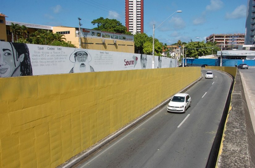 Prefeitura de Maceió inicia pintura em viadutos no bairro do Farol