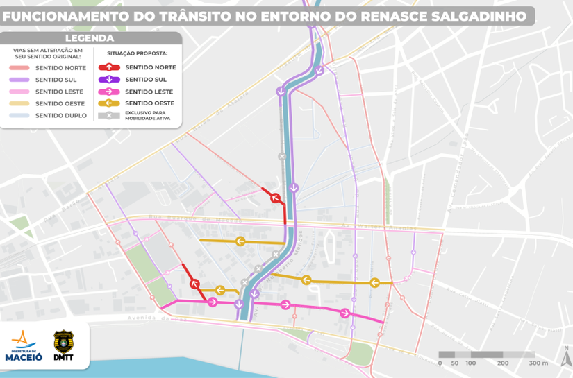 Saiba como fica o funcionamento do trânsito no entorno do Riacho Salgadinho