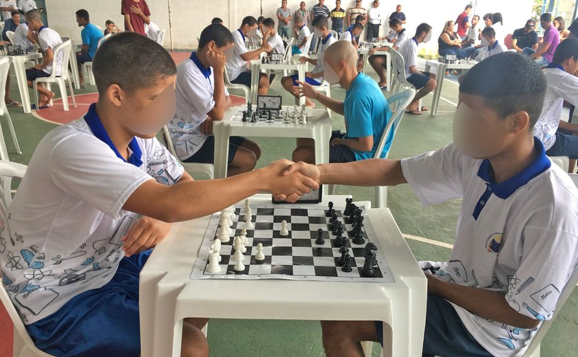 Socioeducando alagoano conquista ouro no xadrez e se classifica para participar da Copa Brasil de Xadrez