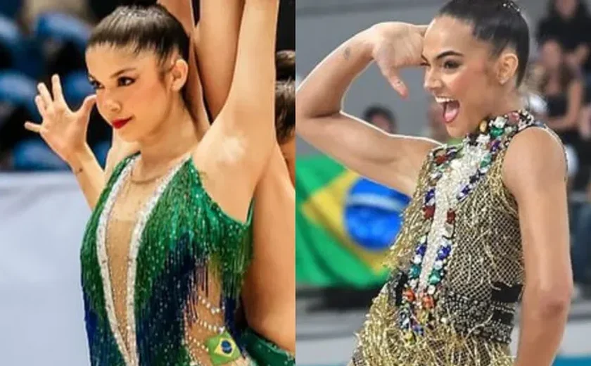 Duda Arakaki e Bárbara Galvão seguem representando Alagoas na ginástica rítmica em 2026