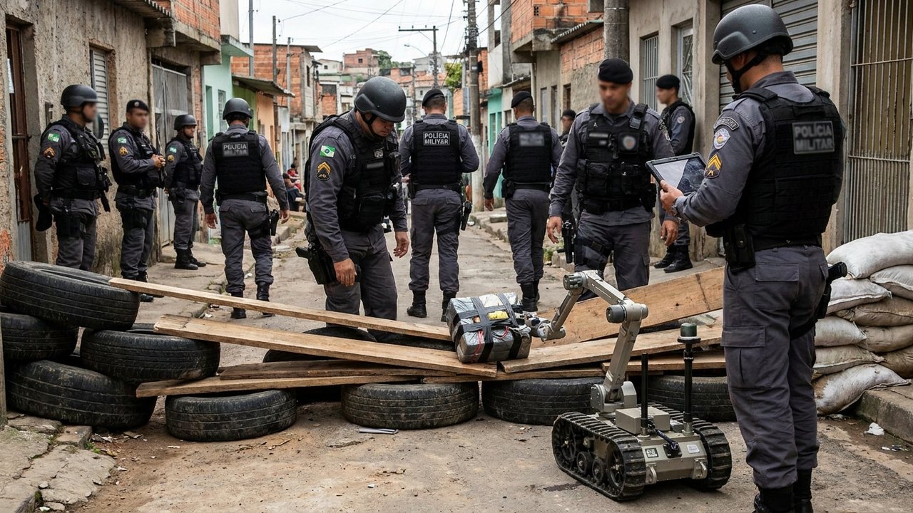 Barricadas com explosivos encontradas pela PM na Cidade Alta tinham acionamento por controle remoto