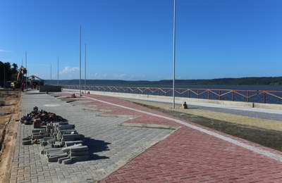 Urbanização da Orla Lagunar do Centro Histórico está em fase de finalização