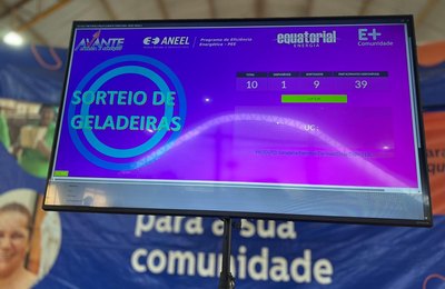 Mar Vermelho recebe mutirão da Equatorial com sorteio de geladeiras a partir desta terça