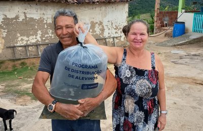 Com mais de 2 mil alevinos doados, Estado impulsiona produção e combate a fome no campo