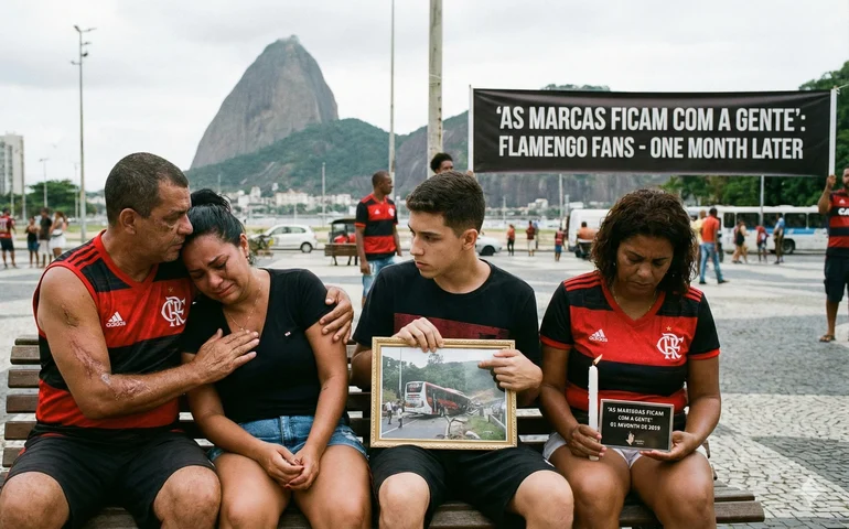 'As marcas ficam com a gente': torcedores do Flamengo contam como vivem um mês após tragédia com ônibus fretado na Dutra