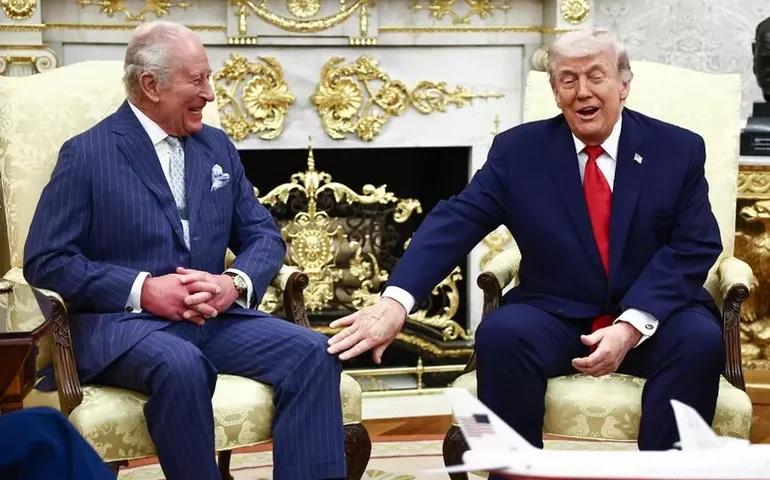 Trump recebe rei Charles III e reforça laços entre EUA e Reino Unido