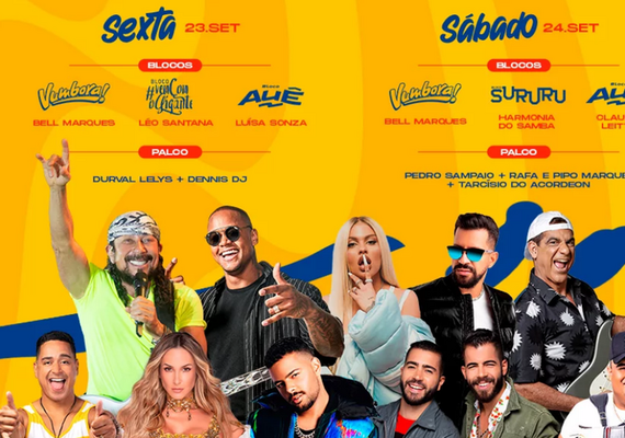Maceió Fest volta a agitar maceioenses e turistas nos dias 23 e 24