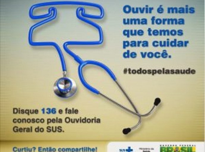 Ouvidoria SUS apresenta modelo de trabalho na terça-feira