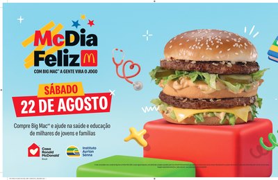 McDia Feliz 2026 acontece neste sábado, 22 agosto