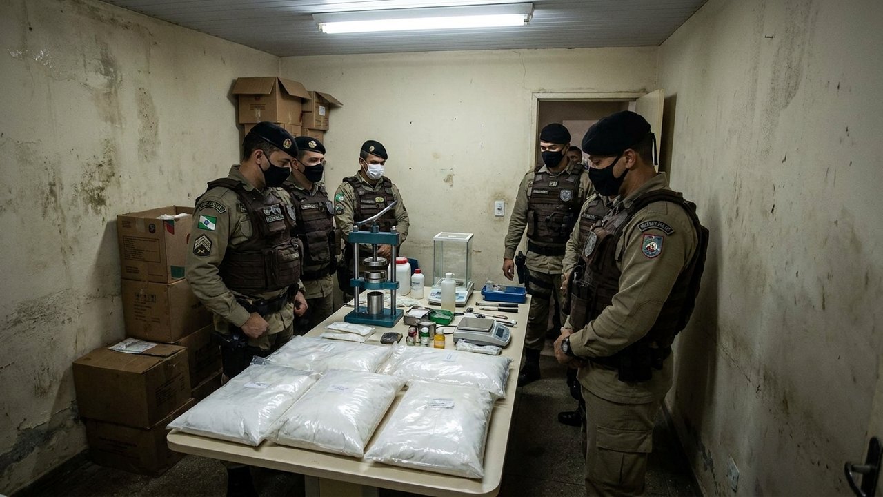 PM desarticula refinaria de cocaína e apreende cerca de 8 kg da droga em Maceió