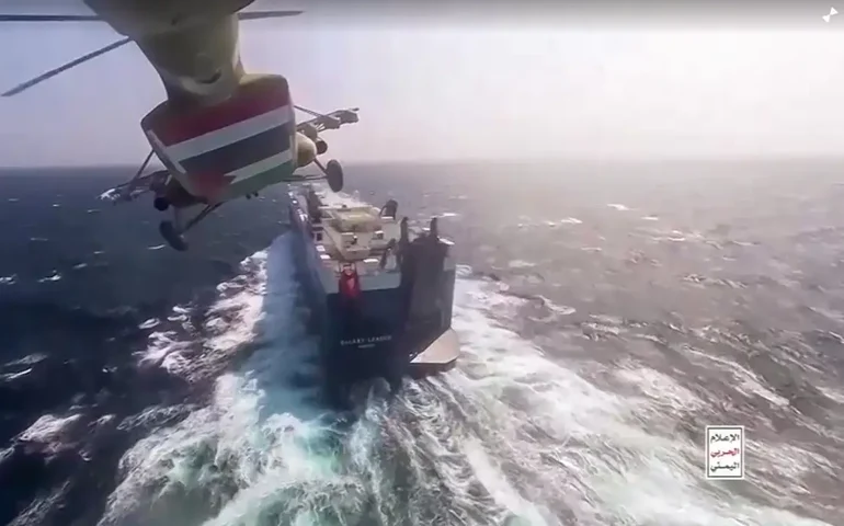 Reino Unido diz que navio bombardeado no Mar Vermelho pode ter sido alvo de rebeldes houthis