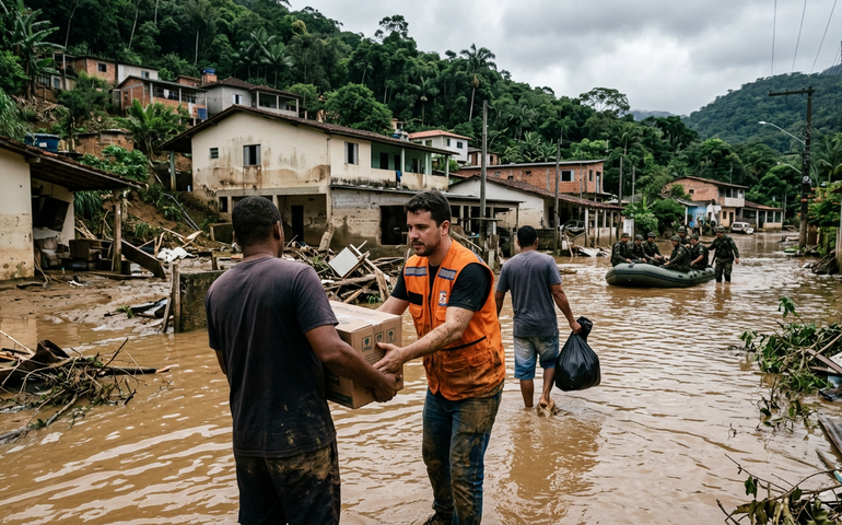 Ação da Cidadania mobiliza campanha para vítimas das chuvas no Sul Fluminense e Zona da Mata