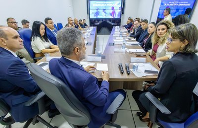 Comitiva do Fundo Nacional de Segurança Pública elogia gestão de execução de recursos durante visita
