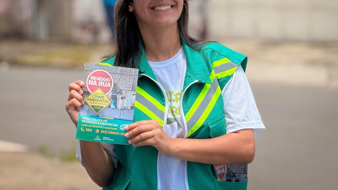 Alurb intensifica ações de educação ambiental, reciclagem e fiscalização em diversos bairros de Maceió