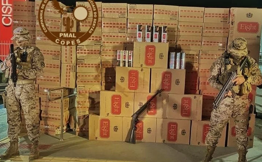 53 mil carteiras de cigarros roubadas em Piranhas são recuperados pela polícia