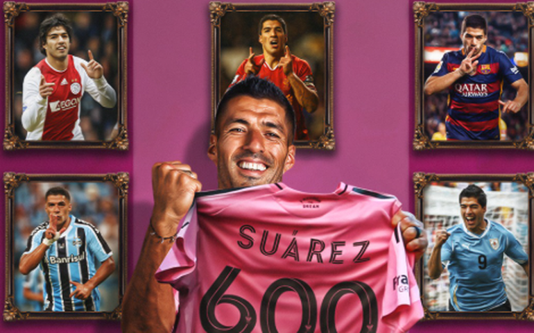 Luis Suárez anota em goleada e se torna o 4º jogador em atividade a atingir 600 gols